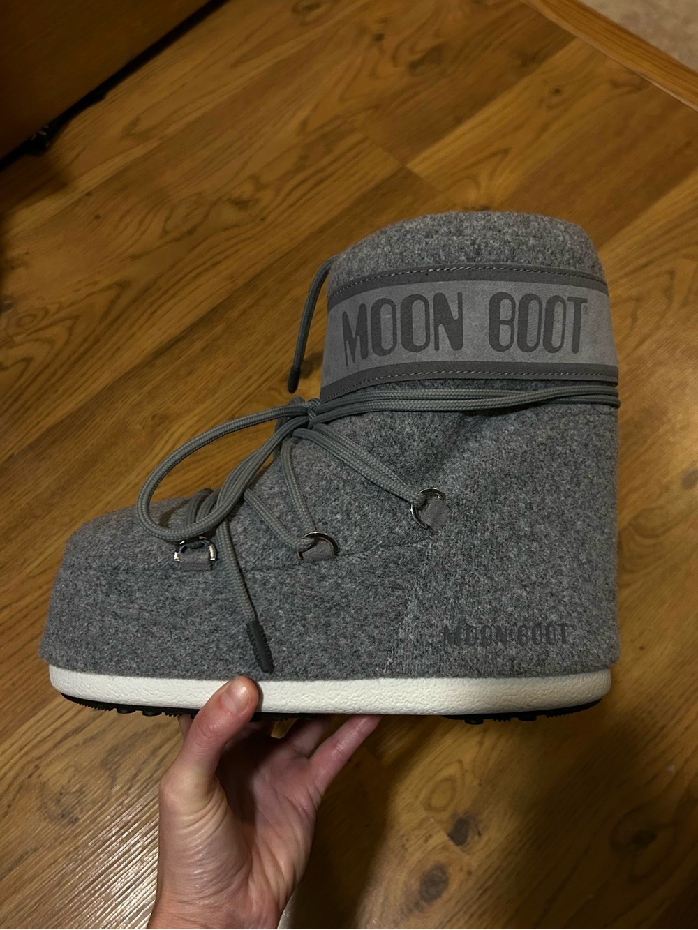 Moon Boot Icon Low Grey Felt Boots